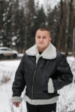 Куртка Ф-16 из овчины — вид спереди