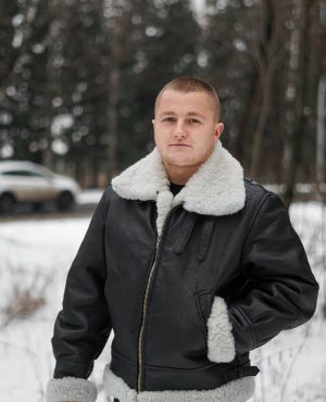 Куртка Ф-16 из овчины — вид спереди